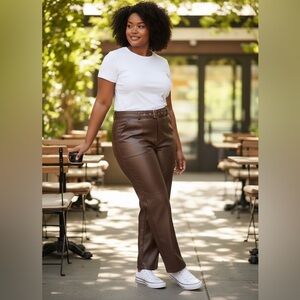 faux Leather Pants